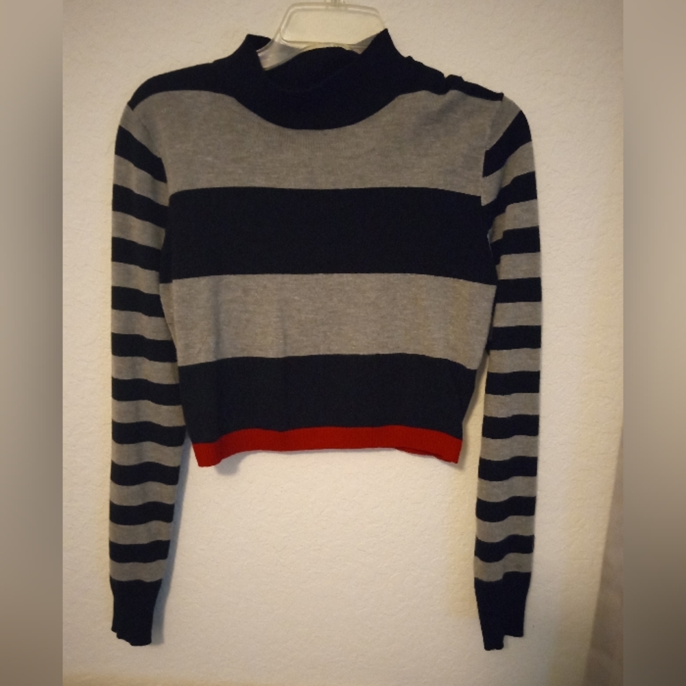 I'm in Love with Derek Striped Crop Top